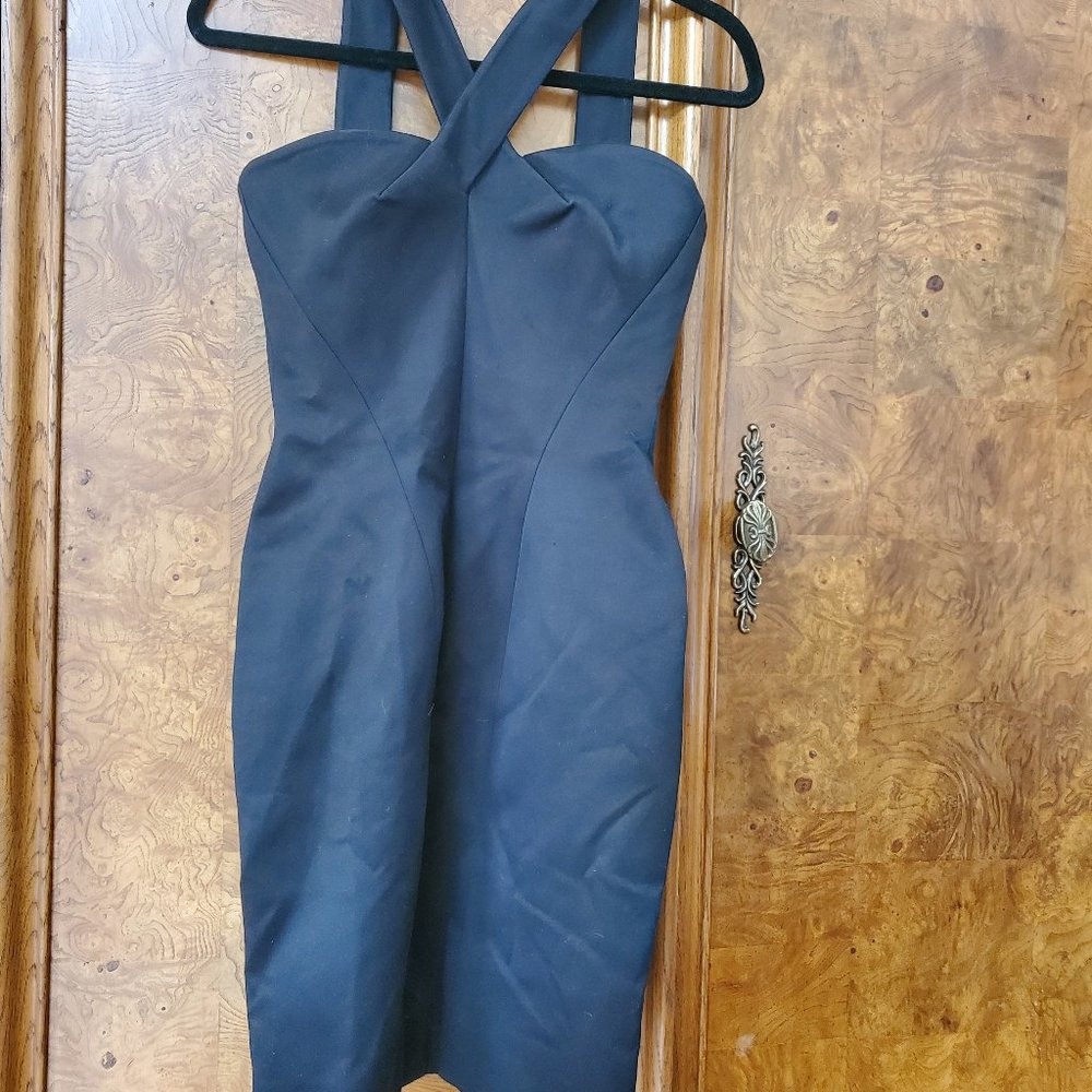 Dress, Herve Leger Paris, size 38 French, USA 10, black.  Elegance